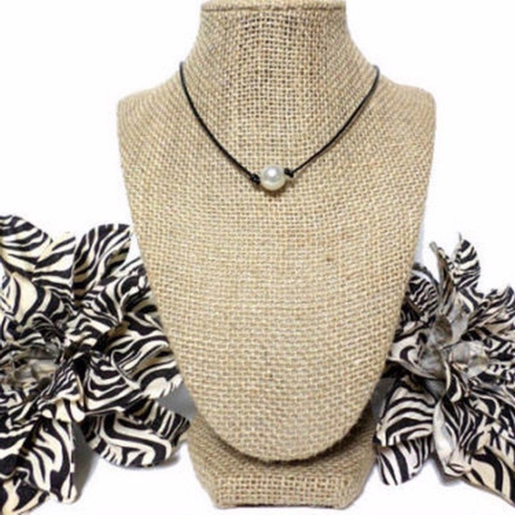 Retro Faux Pearl Boho Choker Necklace - Picture 3 of 8